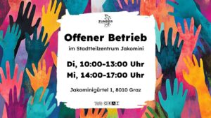 Offener Betrieb im STZ Jakomini @ Stadtteilzentrum (STZ) Jakomini